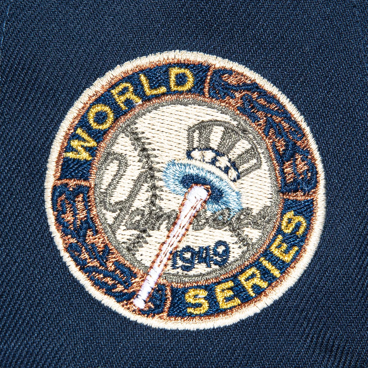 New Era 59Fifty Brooklyn Dodgers 1949 World Series Patch Hat - Navy, Burnt Orange