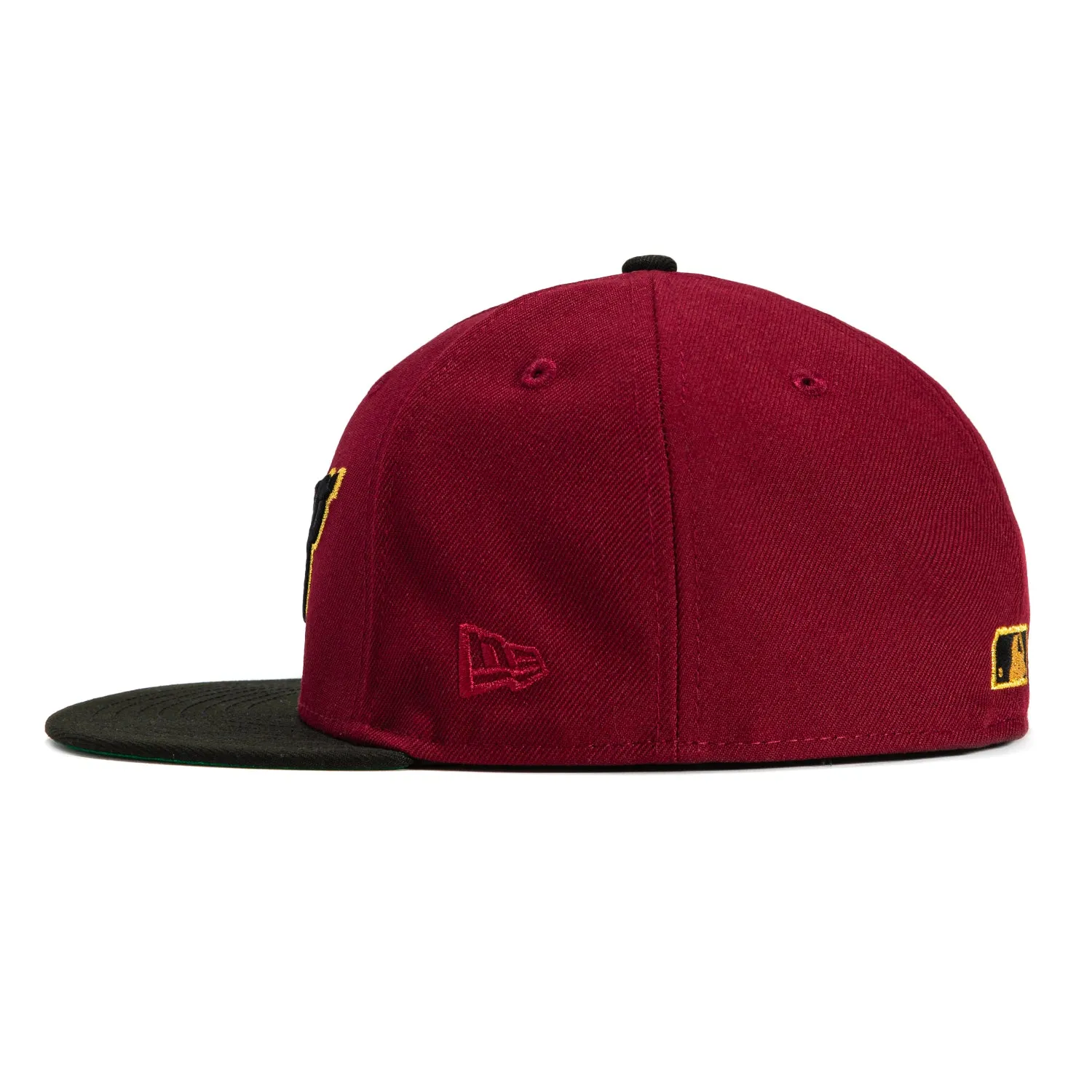 New Era 59Fifty Chicago White Sox 2005 World Series Patch Script Hat - Cardinal, Black, Metallic Gold