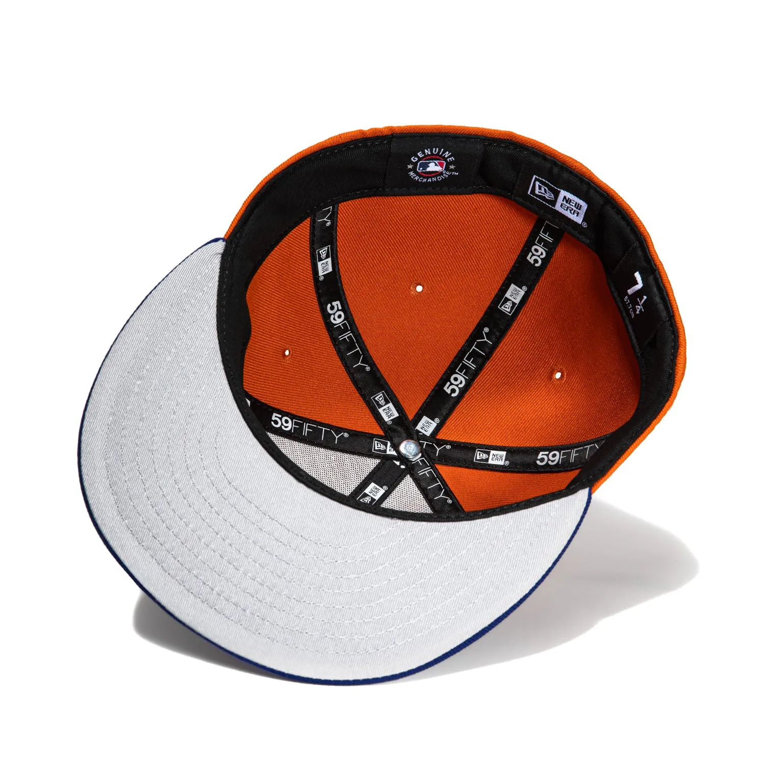 New Era 59Fifty Cleveland Guardians Progressive Field Patch Script Hat - Burnt Orange, Royal