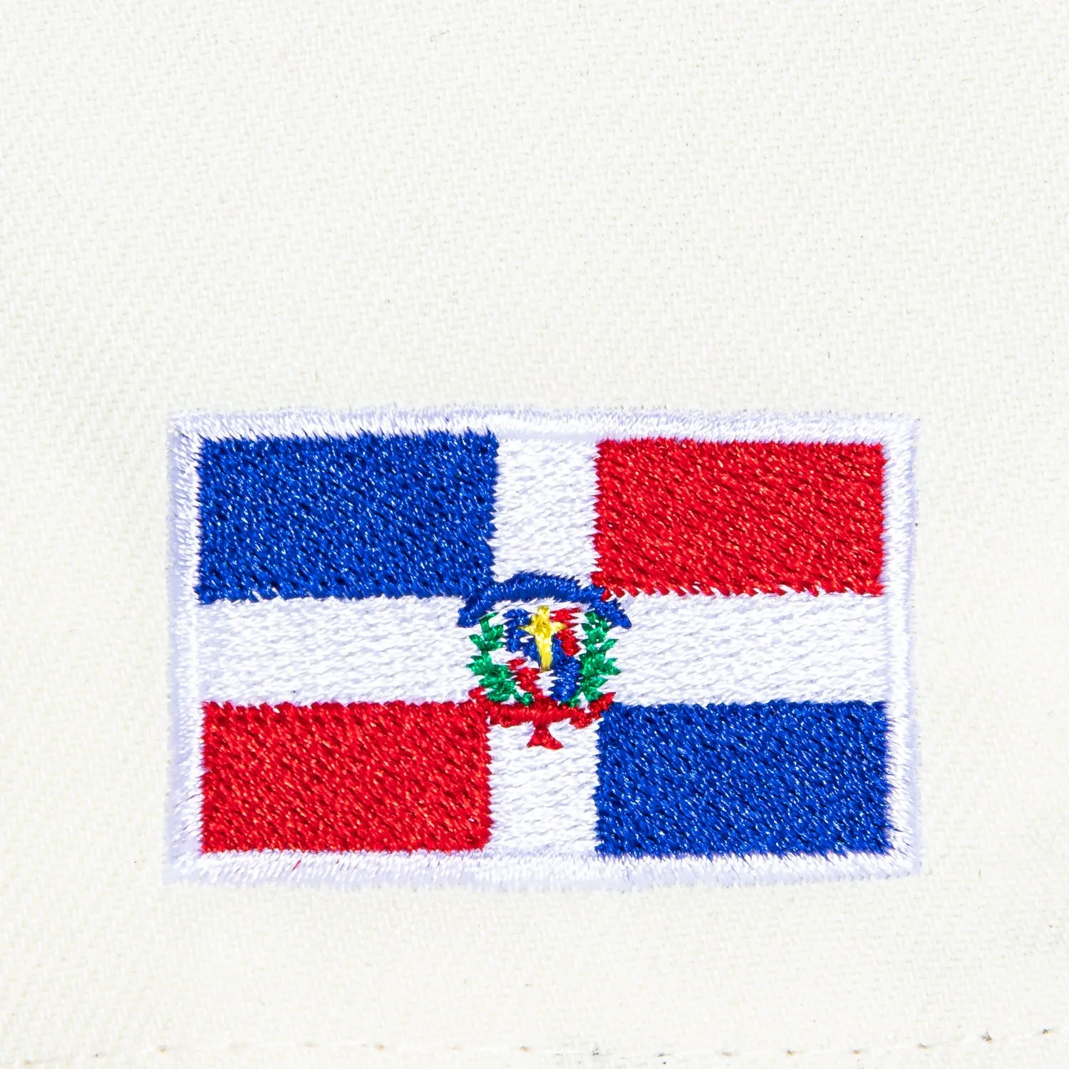 New Era 59Fifty Dominican Republic Flag Patch RD Hat - White, Navy, Red