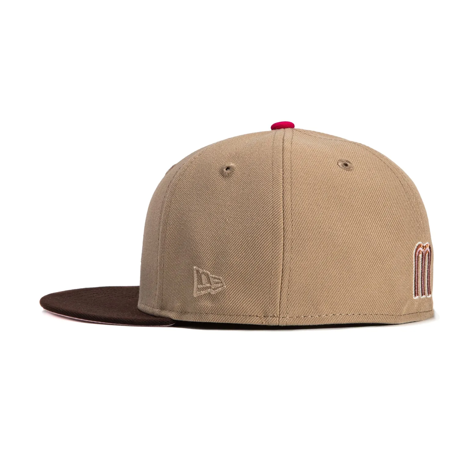 New Era 59Fifty Mexico World Baseball Classic Mexico Flag Patch Hat - Khaki, Brown