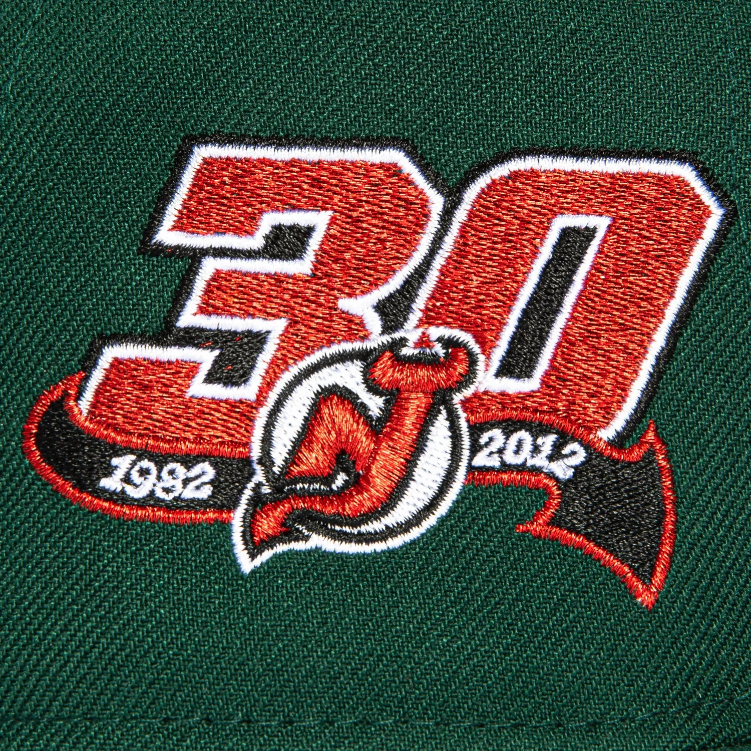 New Era 59Fifty New Jersey Devils 30th Anniversary Patch Hat - Green