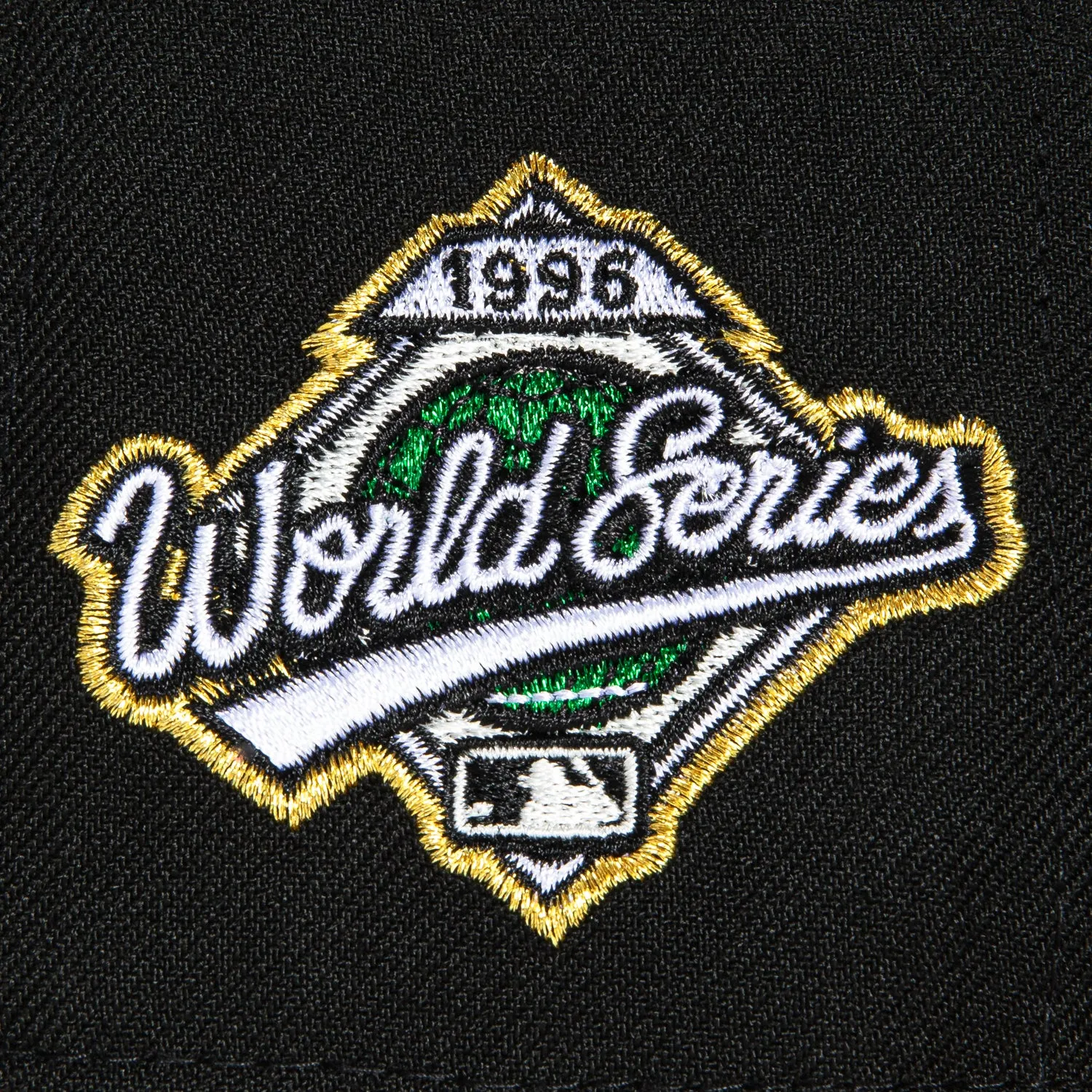 New Era 59Fifty Suede Visor New York Yankees 1996 World Series Patch Hat - Black, Tan