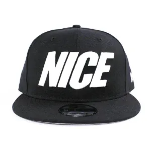 Nice New Era 9Fifty Snapback Hat (Navy Gray Under Brim)