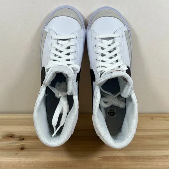 Nike Blazer Mid '77 GS Vintage sneakers kids Youth 6.5 White Black NEW in Box