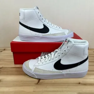 Nike Blazer Mid '77 GS Vintage sneakers kids Youth 6.5 White Black NEW in Box