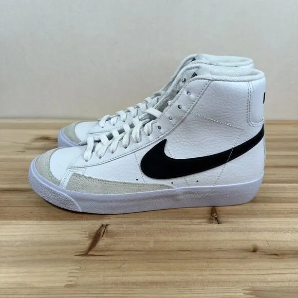 Nike Blazer Mid '77 GS Vintage sneakers kids Youth 6.5 White Black NEW in Box