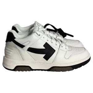 Off-White Out Of Office Sneakers in White & Black Leather