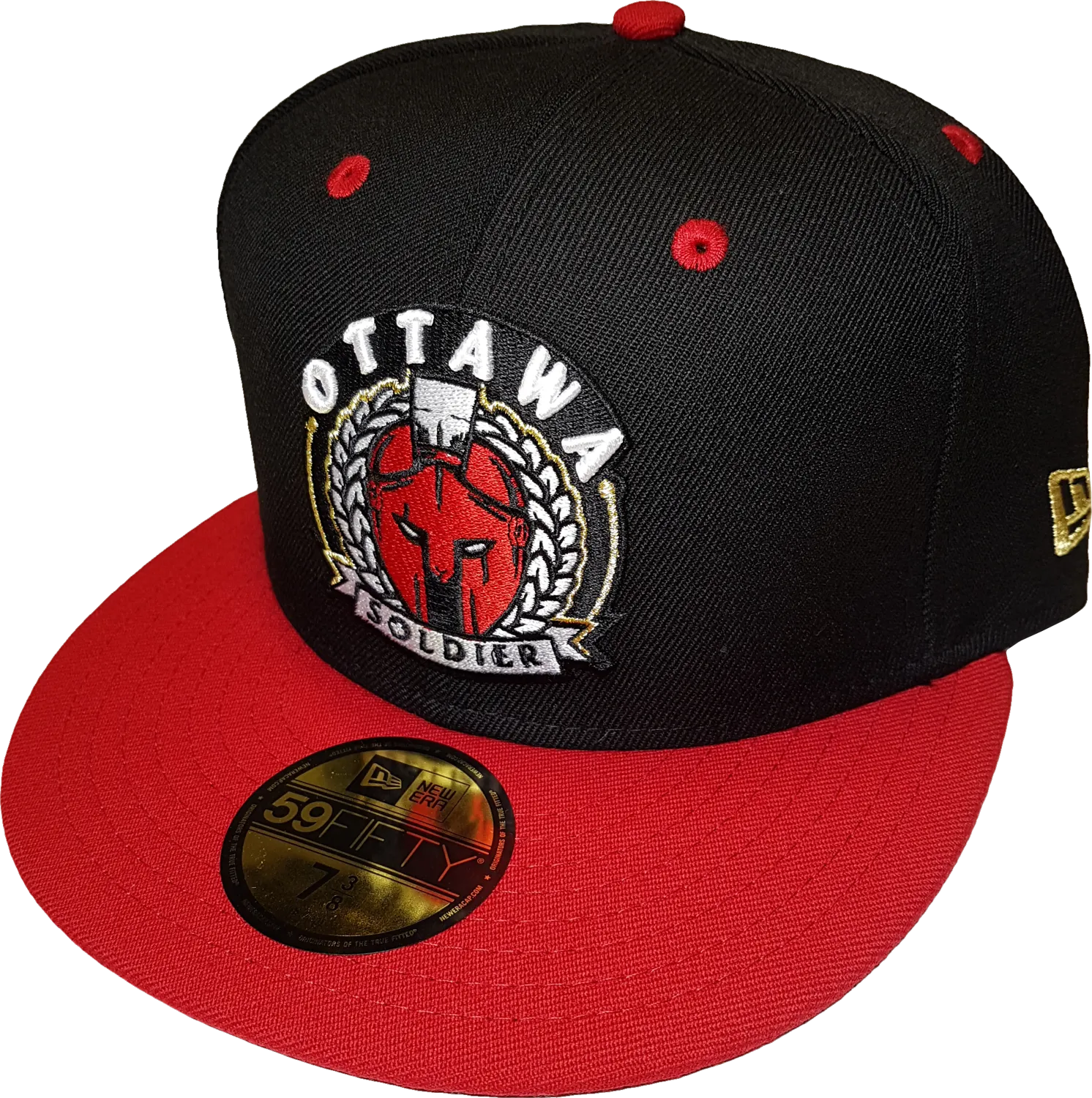 Ottawa Soldier New Era Fitted Black Red
