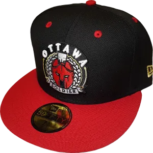 Ottawa Soldier New Era Fitted Black Red