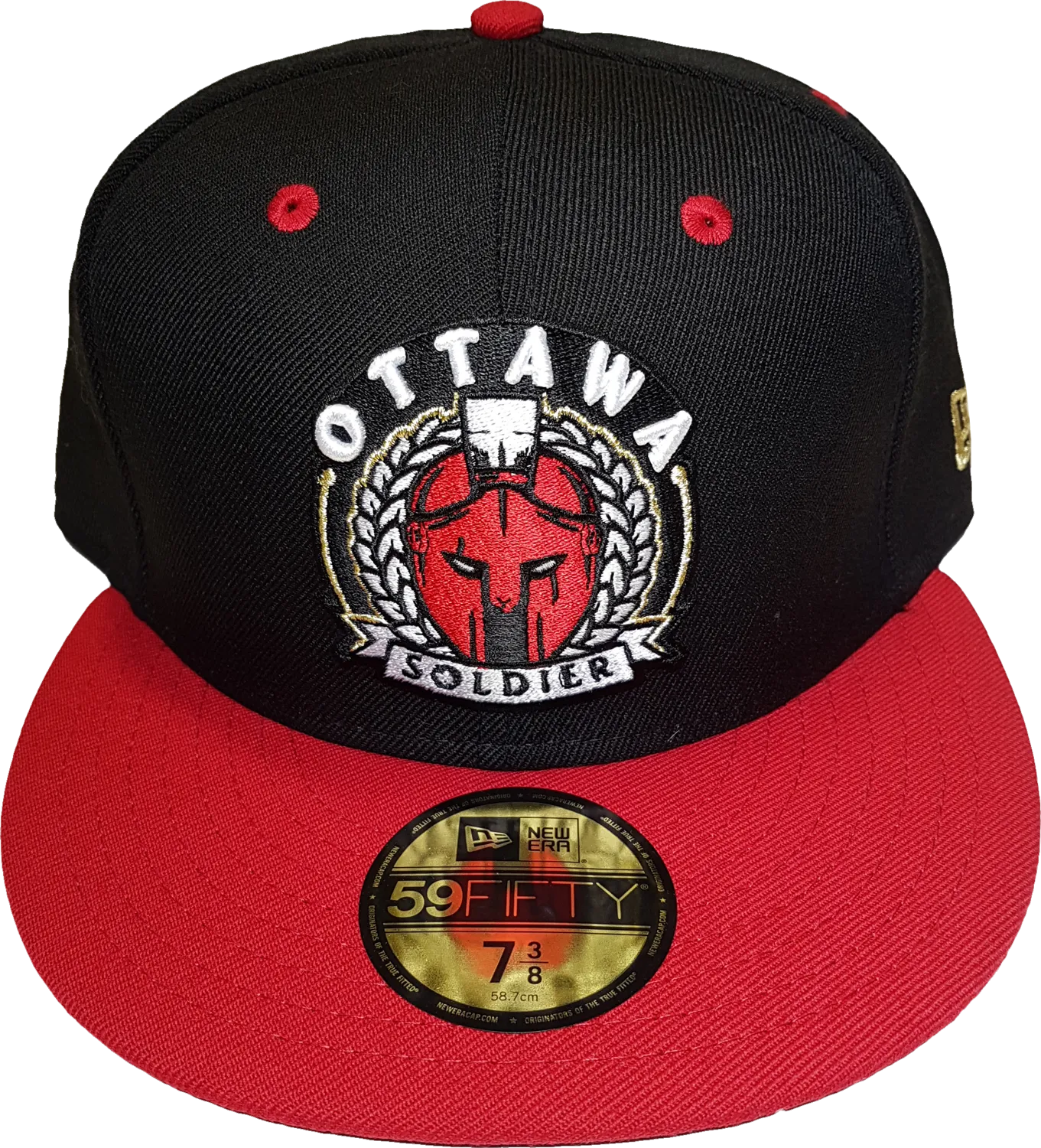 Ottawa Soldier New Era Fitted Black Red