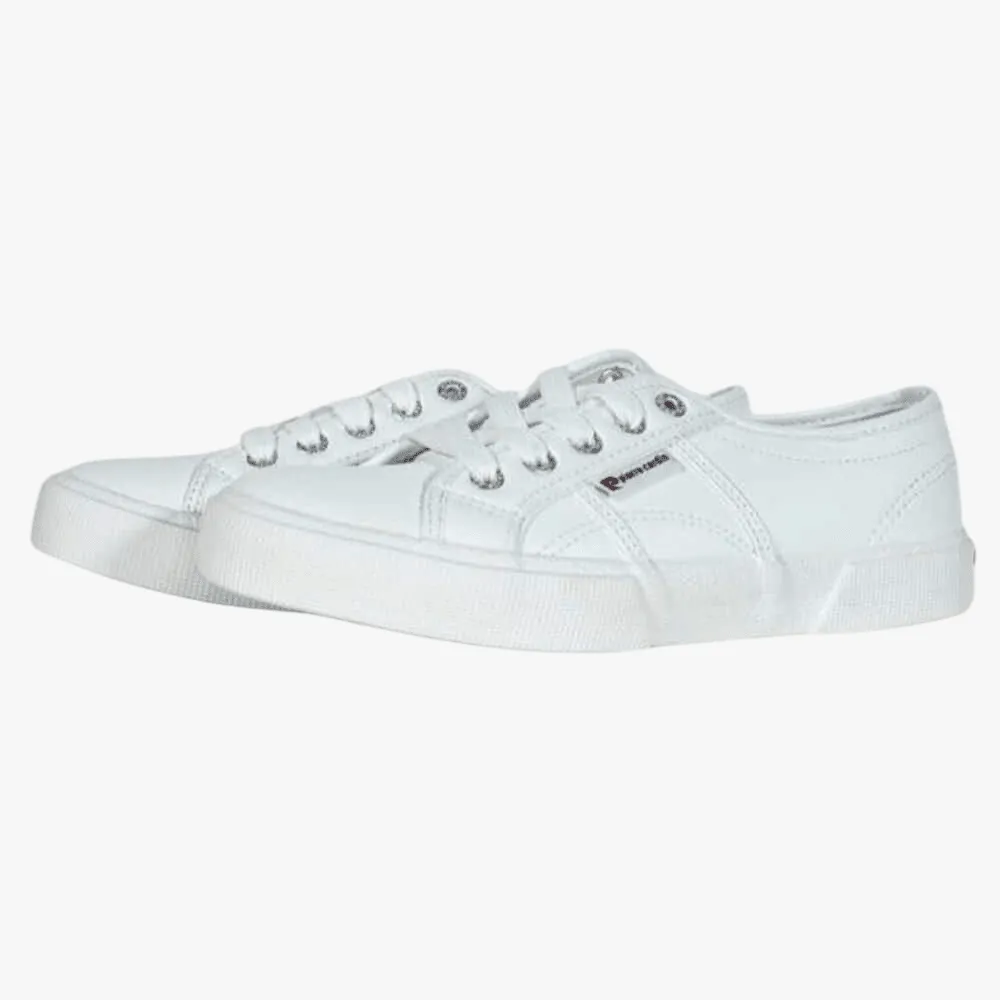 Pierre Cardin Womens Calais Leather 03170 Sneaker White Mono
