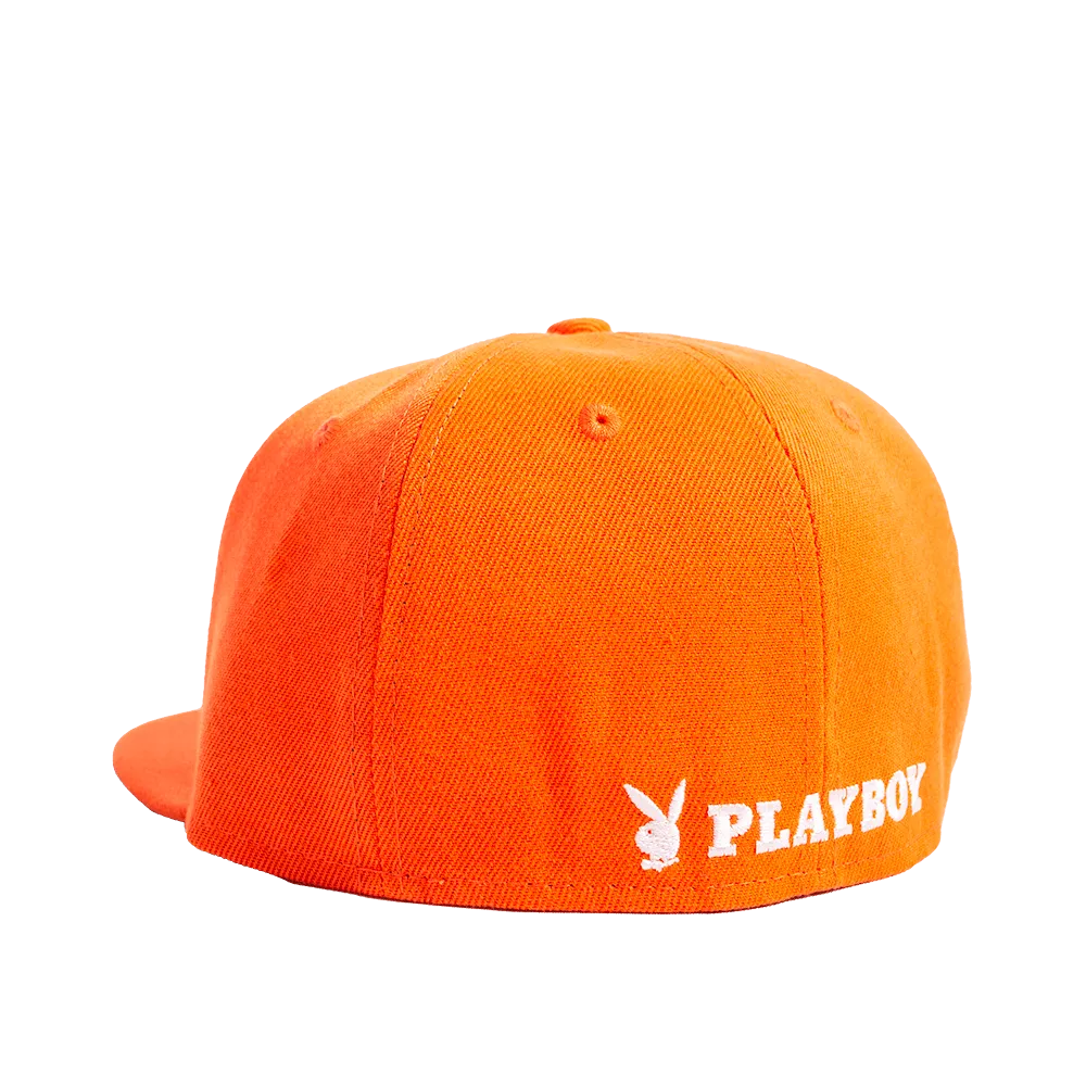 PLAY IS FOREVER ORANGE FITTED HAT