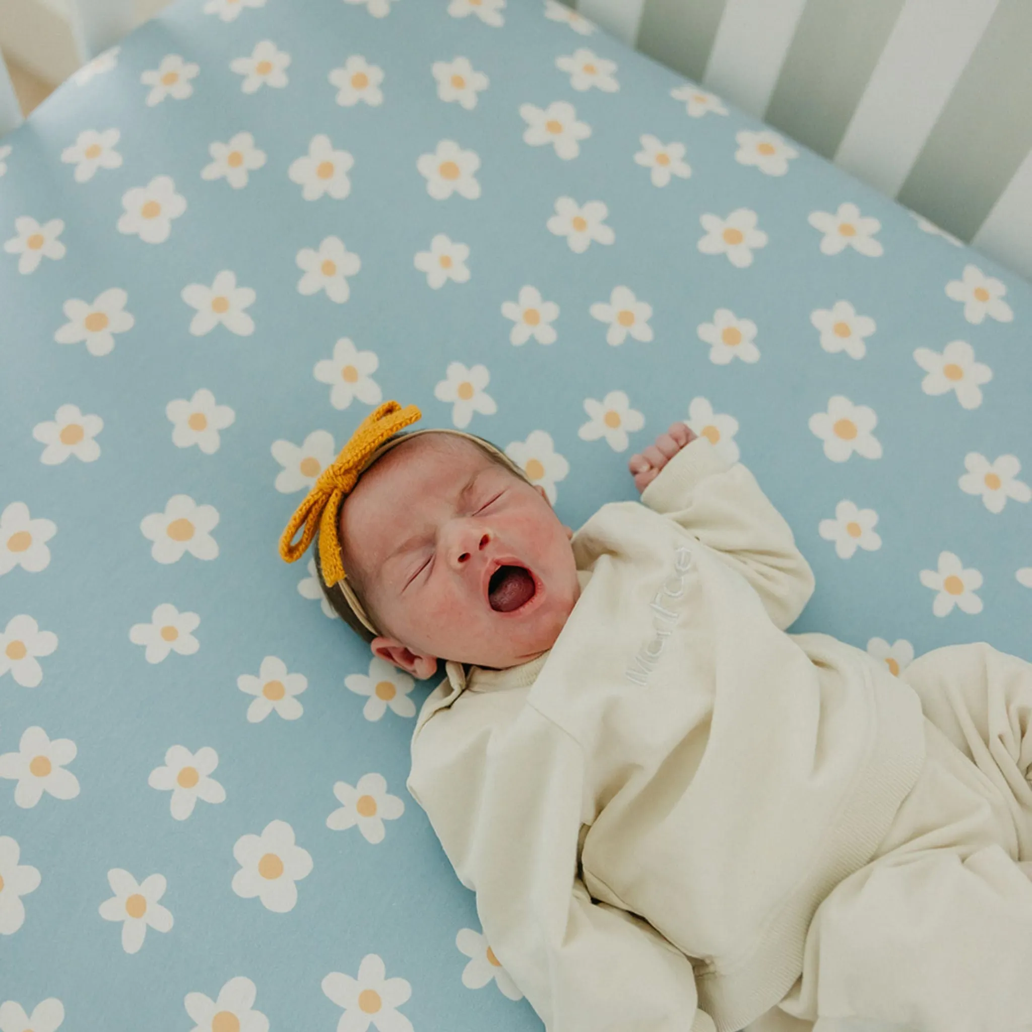 Premium Knit Fitted Crib Sheet - Della
