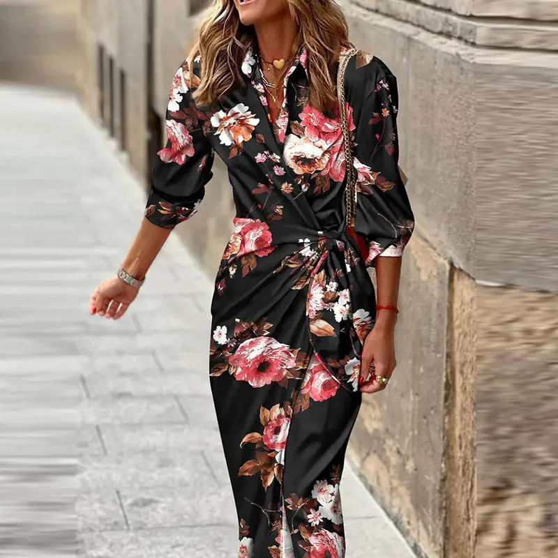 Printed Wrap Maxi Dress | Bold & Elegant | Flowy & Lightweight