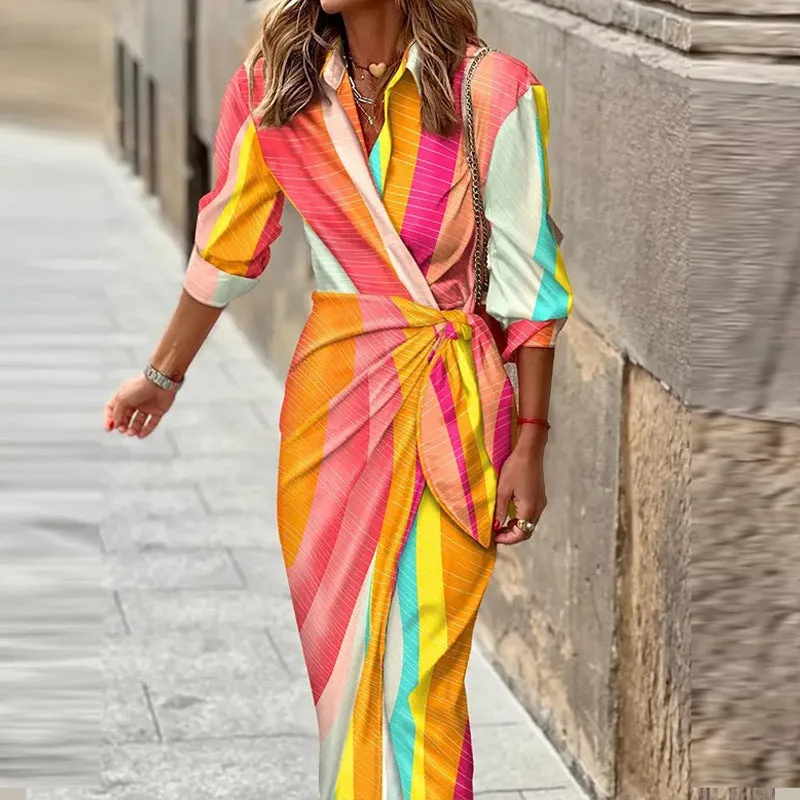 Printed Wrap Maxi Dress | Bold & Elegant | Flowy & Lightweight