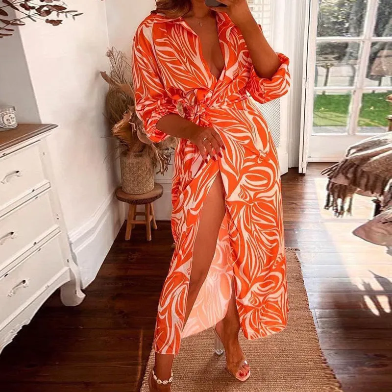 Printed Wrap Maxi Dress | Bold & Elegant | Flowy & Lightweight