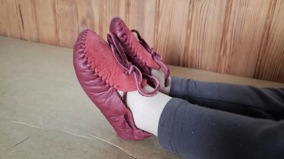 "Baby and Kids" Moccasins VIDEO   PDF Tutorial with Printable Patterns