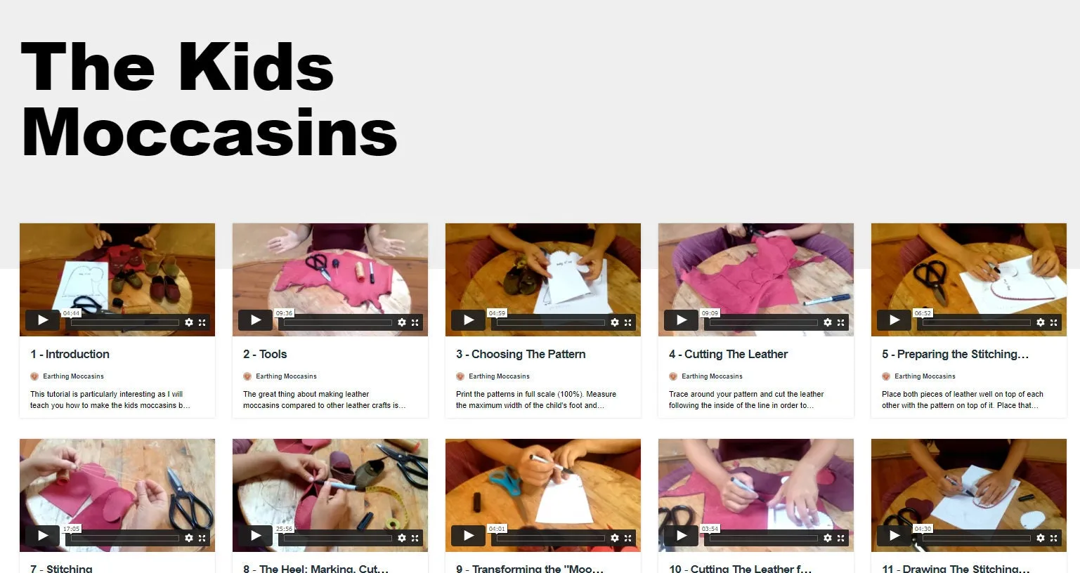 "Baby and Kids" Moccasins VIDEO   PDF Tutorial with Printable Patterns