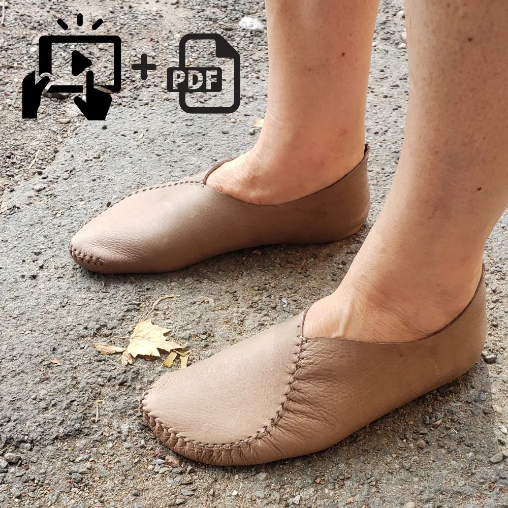 "Heart" Moccasins VIDEO   PDF Tutorial with Printable Patterns