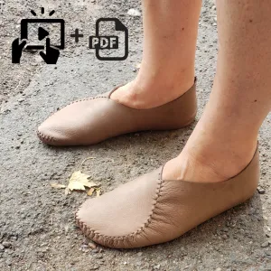 "Heart" Moccasins VIDEO   PDF Tutorial with Printable Patterns