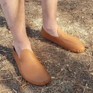 "Leaf" Moccasins / Custom-Made Barefoot-Shoes