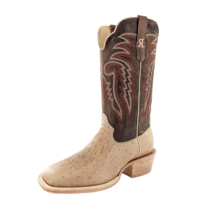 R. Watson Sand Bruciato Smooth Ostrich Men's Boot