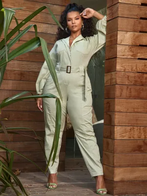 Rachel Utility Twill Jumpsuit
