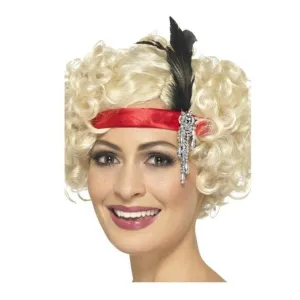 Red Satin Charleston Headband