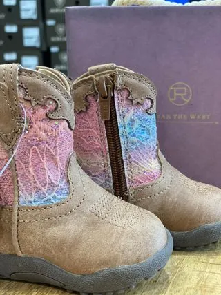 Roper Cowbabies Glitter Lace Infant Boots