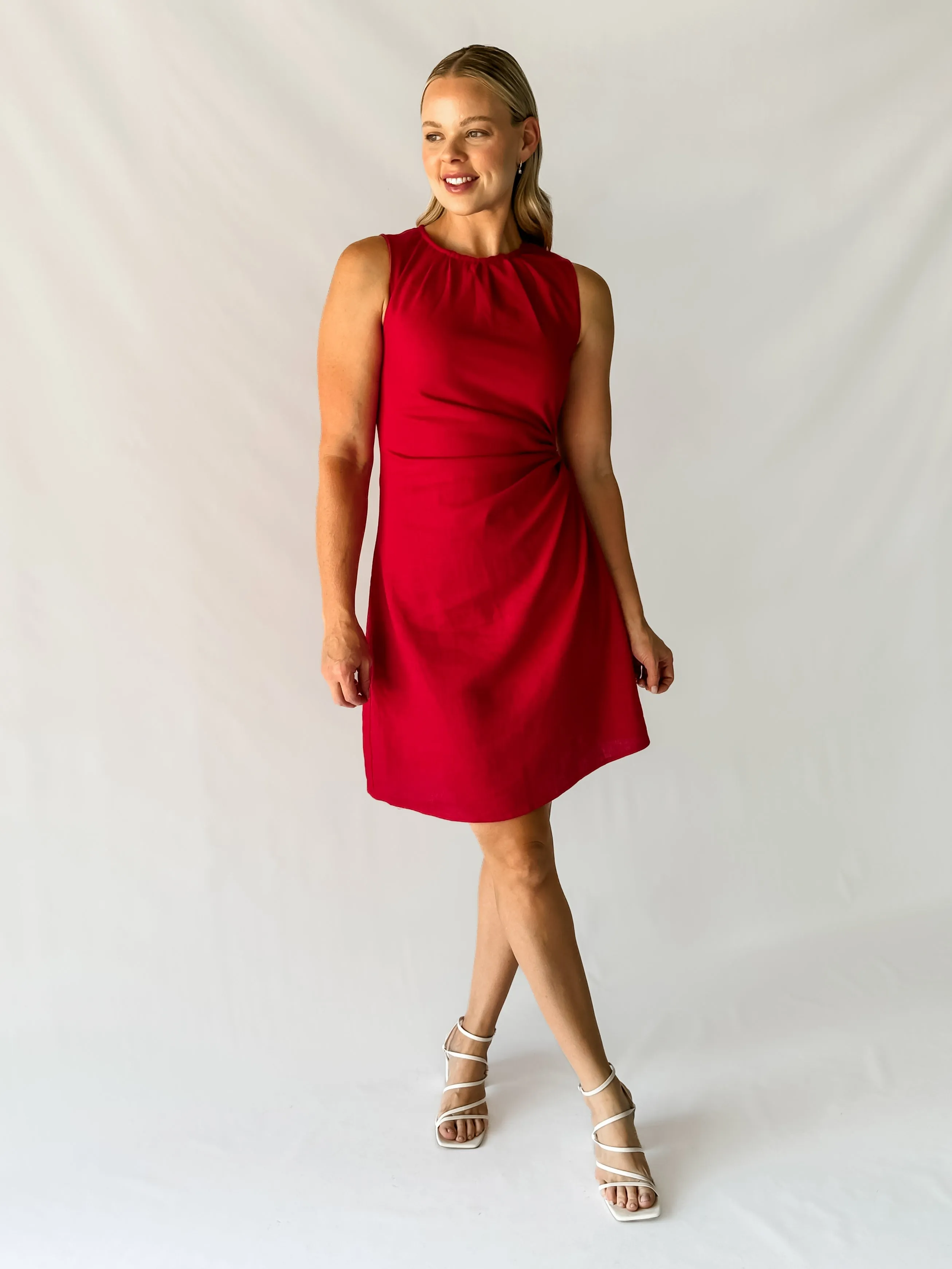 ROSALIE DRESS - RASPBERRY