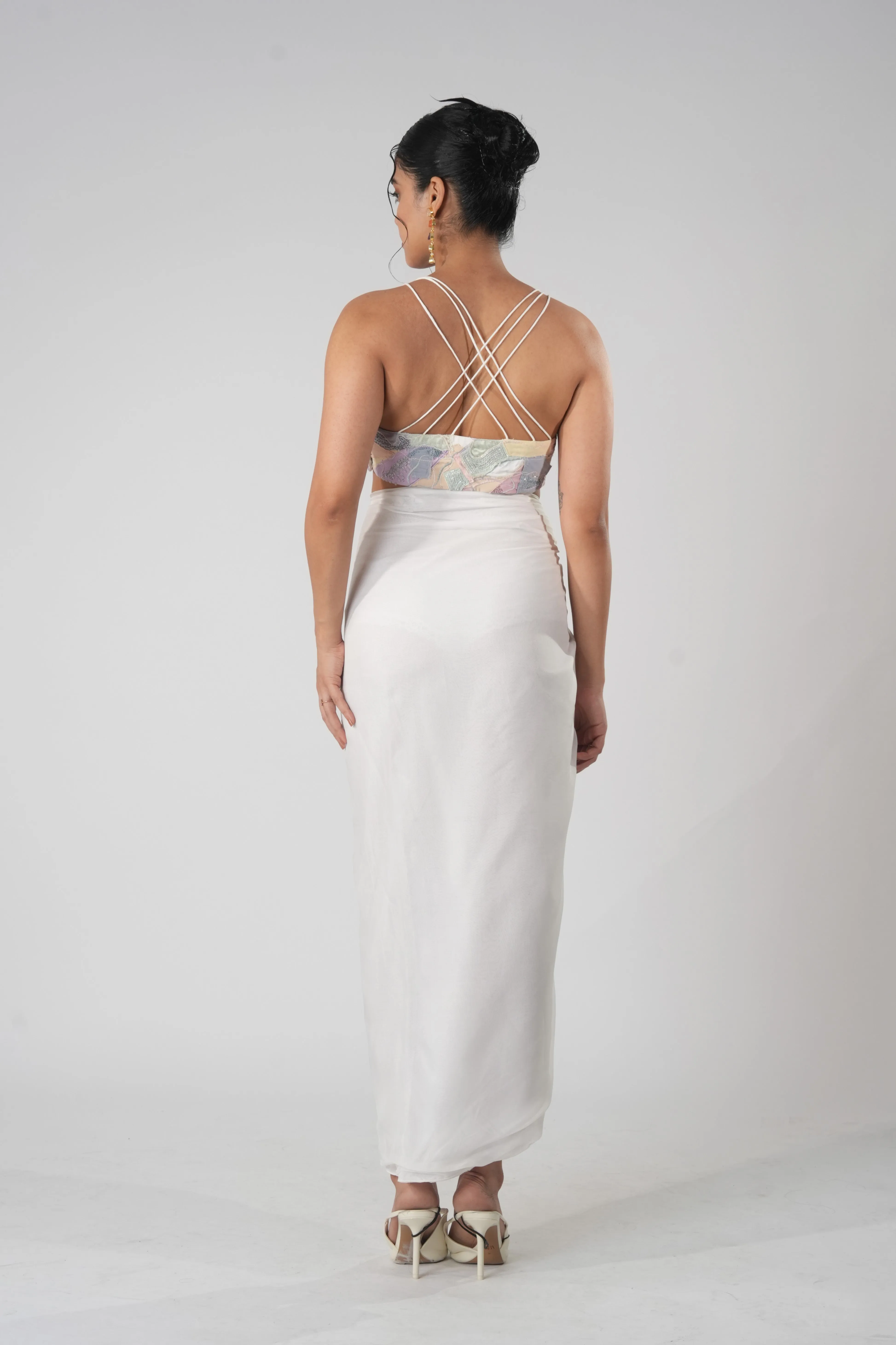 serene drapped skirt