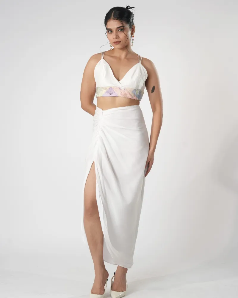 serene drapped skirt