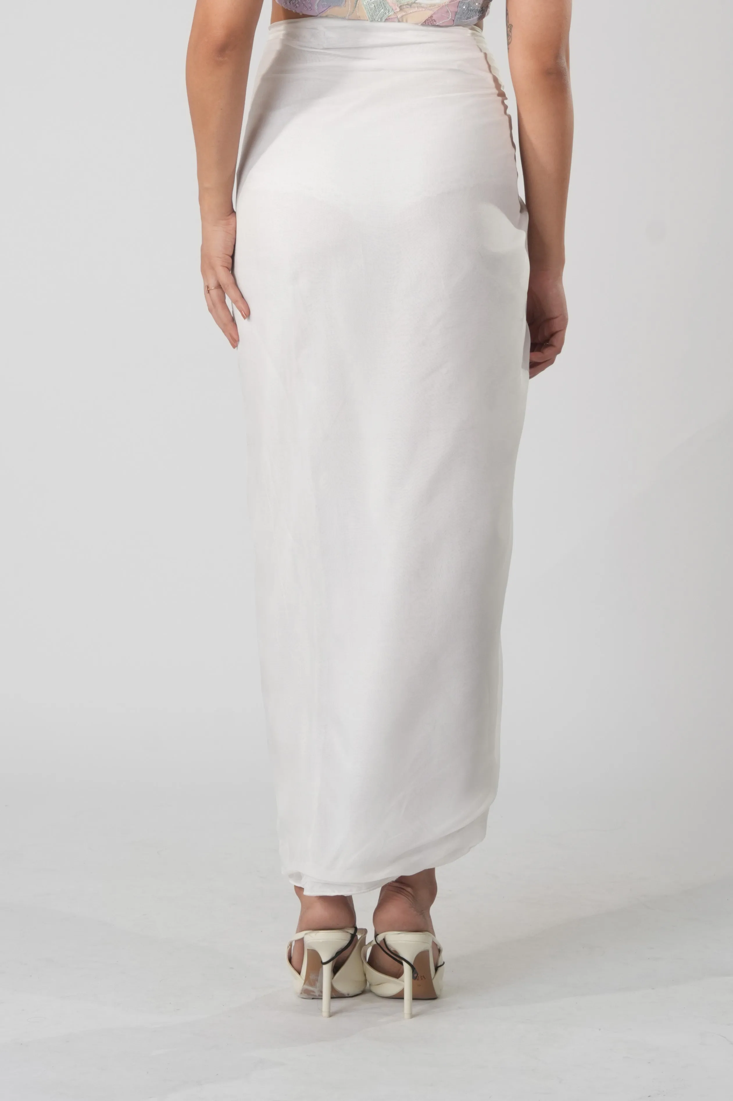 serene drapped skirt