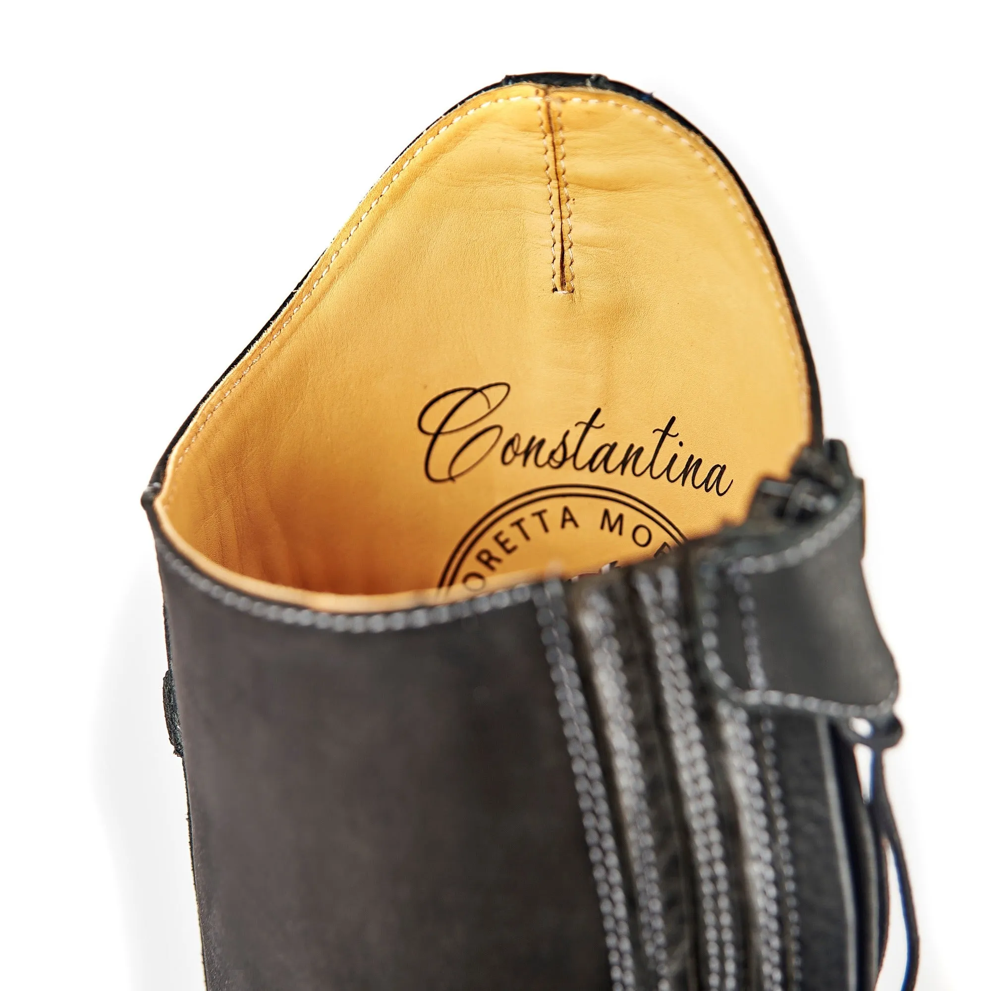 Shires Moretta Black Constantina Laced Front Riding Boots