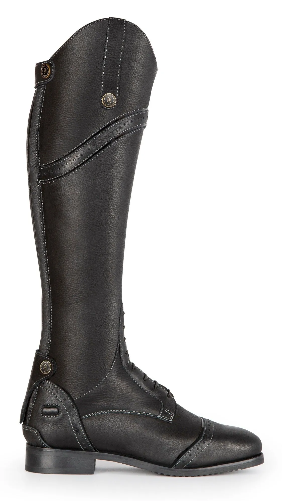Shires Moretta Black Constantina Laced Front Riding Boots