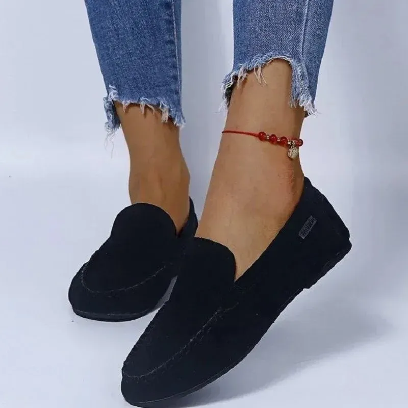 Shoes for Women 2024 Brand Slip-on Women's Flats Fashion Solid Casual Flat Shoes Hot Sale Round Toe Light Loafers Zapatos Mujer