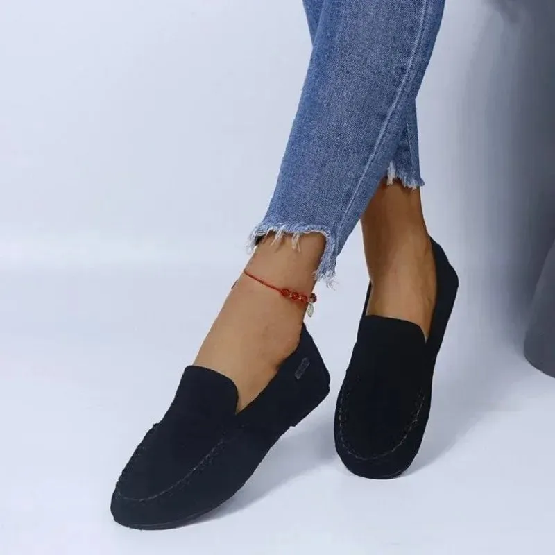 Shoes for Women 2024 Brand Slip-on Women's Flats Fashion Solid Casual Flat Shoes Hot Sale Round Toe Light Loafers Zapatos Mujer
