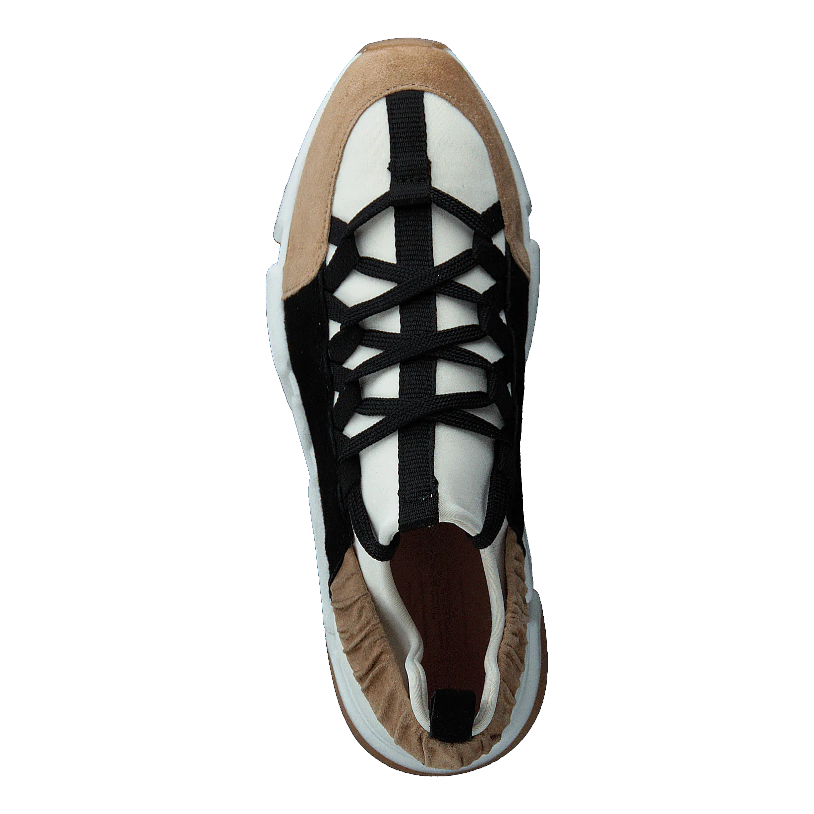Sportshoe Beige/white/black