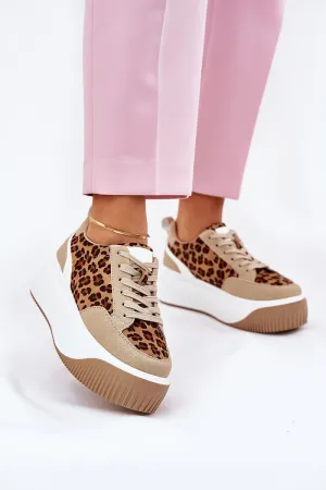Step in Style Brown Eco-suede Sport Shoes Sneakers