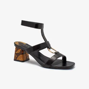 Strappy Womens Block Heels
