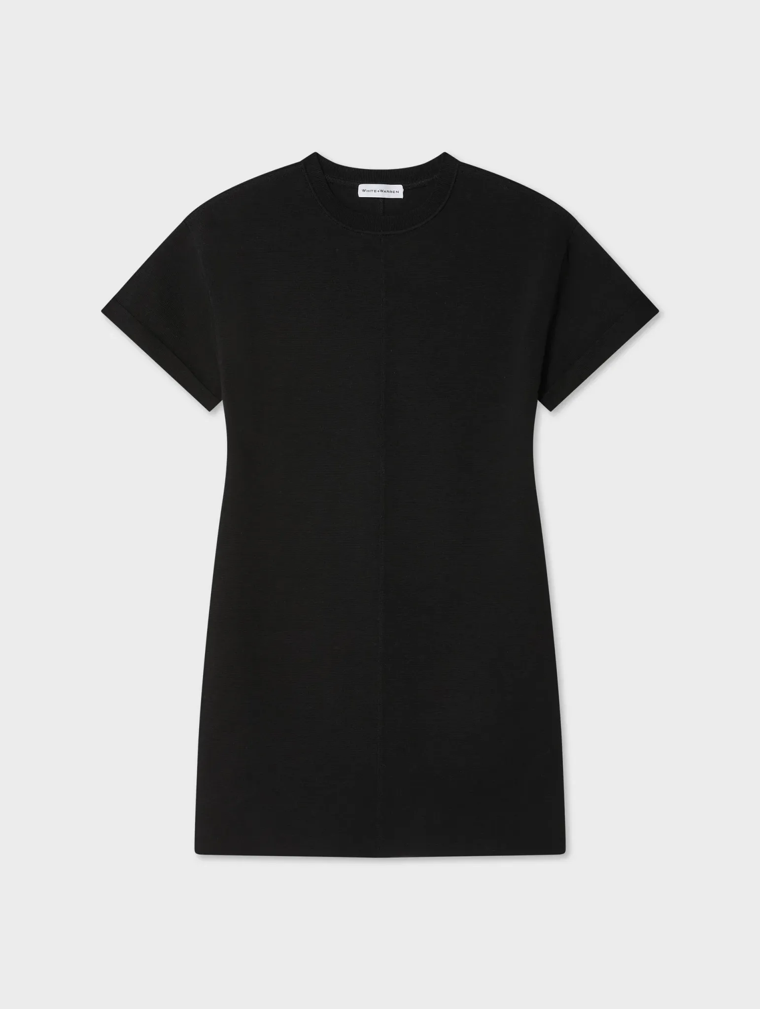 Superfine Organic Cotton Waisted Dress in Black