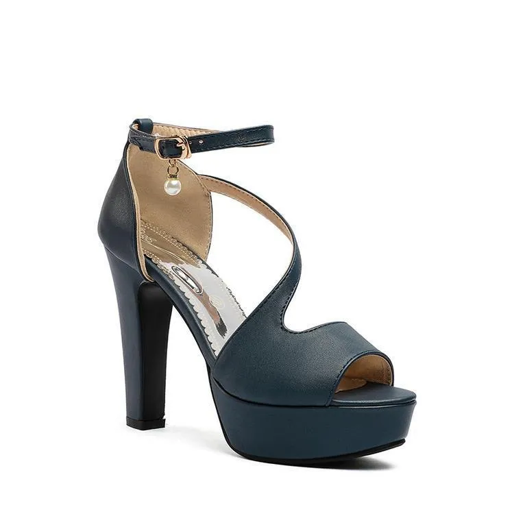 Susan – Roman Shoes with Chunky Heels