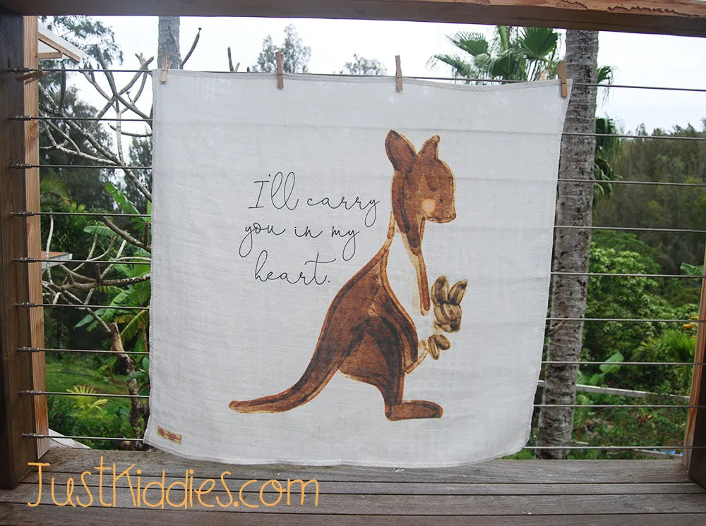 Swaddle Muslin Blanket - KANGAROO