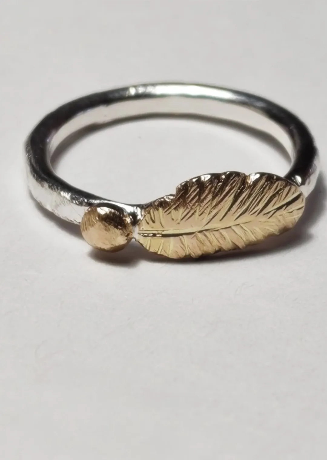 The Feather Pebble Ring