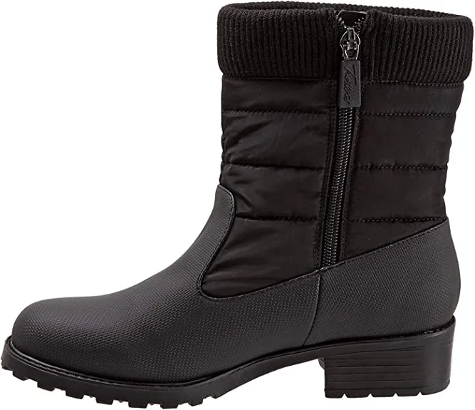 Trotters Women's Berry MID Ankle Boot, Black, 8.0 M US