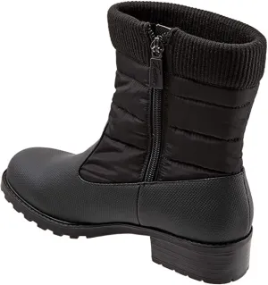 Trotters Women's Berry MID Ankle Boot, Black, 8.0 M US
