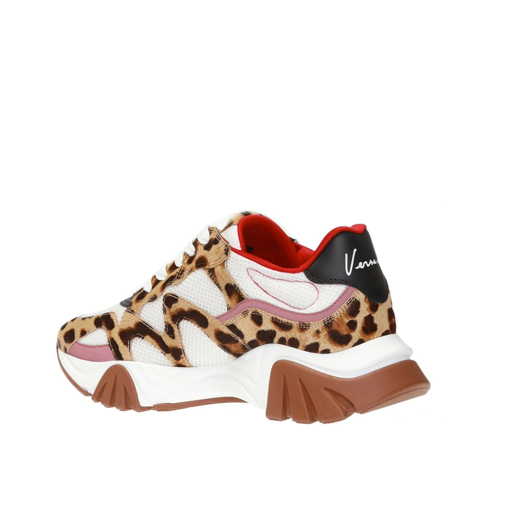 VERSACE Squalo Leopard Sneaker - Men's