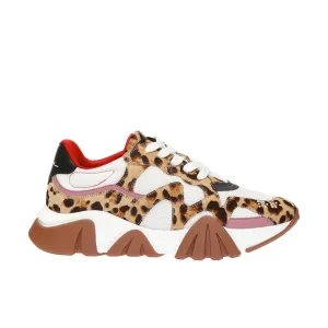VERSACE Squalo Leopard Sneaker - Men's
