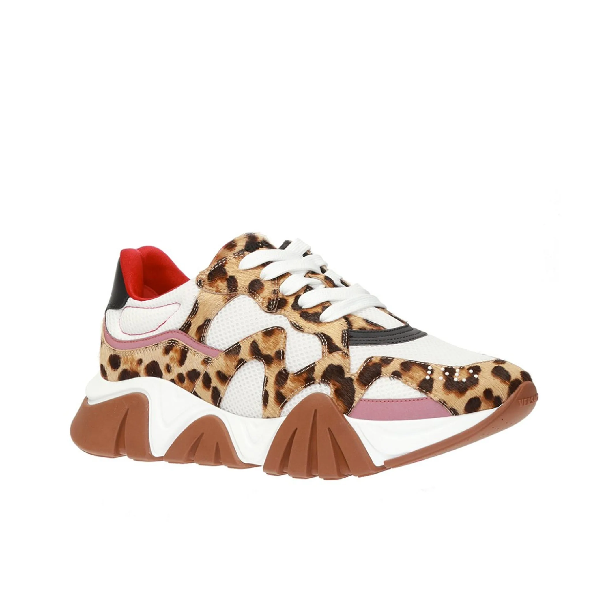 VERSACE Squalo Leopard Sneaker - Men's
